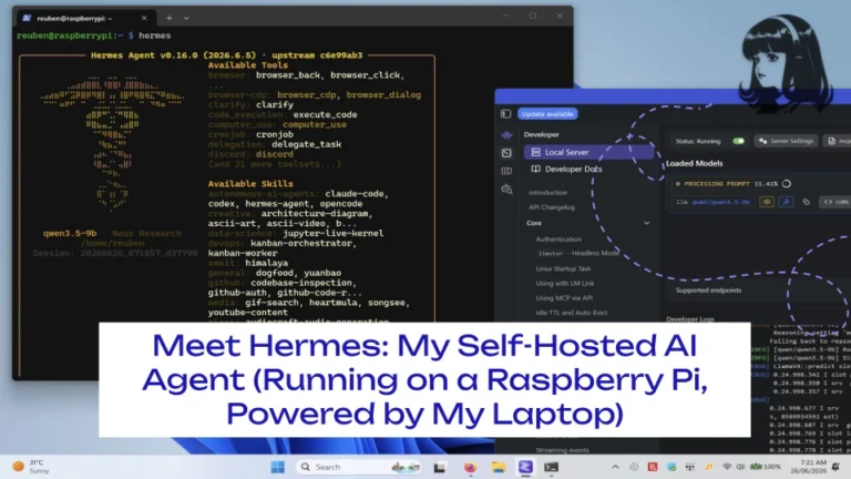 Running Hermes on my laptop with lm studio
