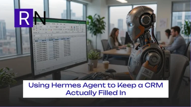 An AI bot tying data to a CRM