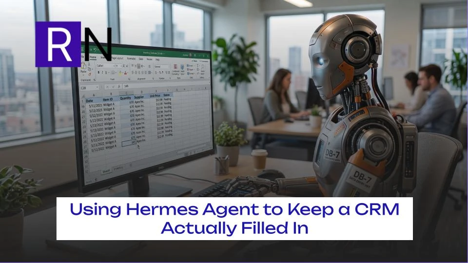 An AI bot tying data to a CRM